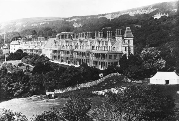 Picture of A view of the Hospital from the south-east about 1900.