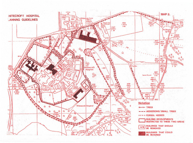 Plan of Whitecroft Mental Hospital